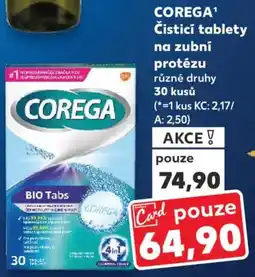 Kaufland COREGA Čisticí tablety na zubní protézu nabídka