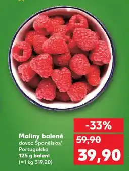 Kaufland Maliny balené nabídka