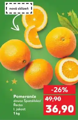Kaufland Pomeranče nabídka