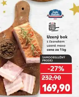Kaufland Uzený bok s česnekem nabídka