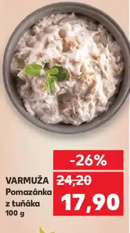 Kaufland VARMUŽA Pomazánka z tuňáka nabídka