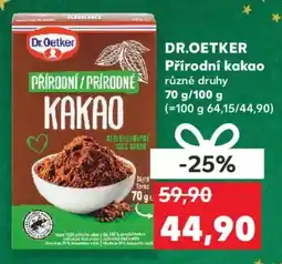 Kaufland DR.OETKER Přírodní kakao nabídka