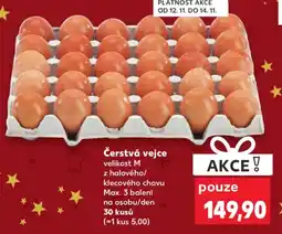 Kaufland Čerstvá vejce nabídka