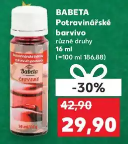 Kaufland BABETA Potravinářské barvivo nabídka