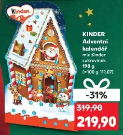 Kaufland KINDER Adventní kalendář nabídka