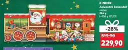 Kaufland KINDER Adventní kalendář vláček nabídka