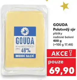 Kaufland GOUDA Polotvrdý sýr nabídka