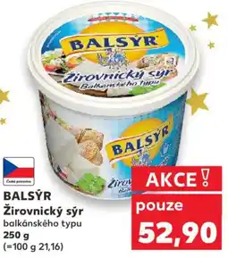 Kaufland BALSÝR Zirovnický syr nabídka