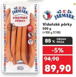 Kaufland Vídeňské párky nabídka