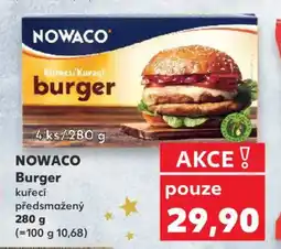 Kaufland NOWACO Burger nabídka