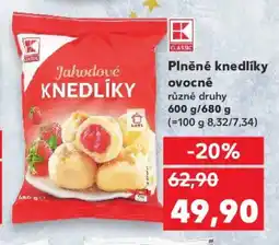 Kaufland Plněné knedlíky ovocné nabídka
