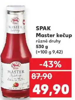 Kaufland SPAK Master kečup nabídka