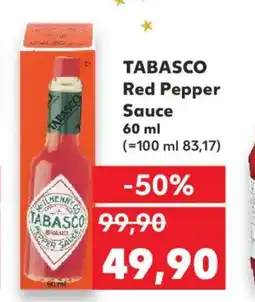 Kaufland TABASCO Red Pepper Sauce nabídka