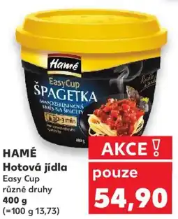 Kaufland HAMÉ Hotová jídla Easy Cup nabídka