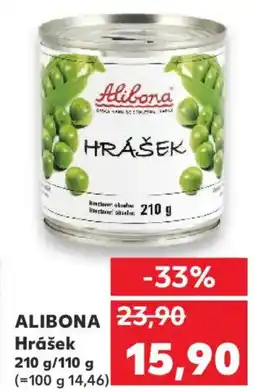 Kaufland ALIBONA Hrášek nabídka