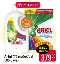 Teta Ariel prášek/gel 100 dávek nabídka
