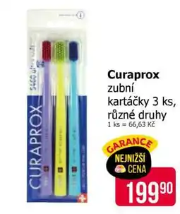 Teta Curaprox zubní kartáčky 3 ks nabídka