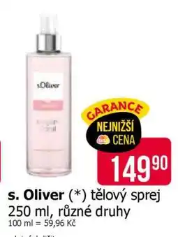 Teta s. Oliver tělový sprej nabídka