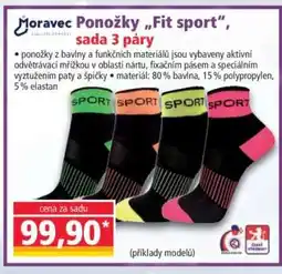 Norma Ponožky „Fit sport“, sada 3 páry nabídka