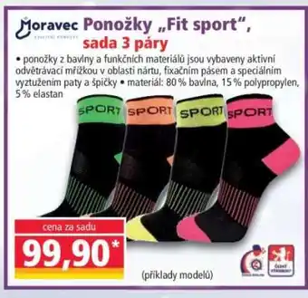 Norma Ponožky „Fit sport“, sada 3 páry nabídka