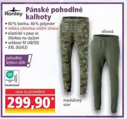 Norma Pánské pohodlné kalhoty nabídka