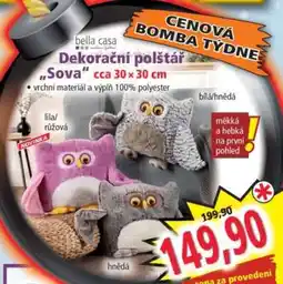 Norma Dekorační polštář Sova nabídka
