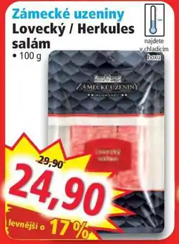 Norma Zámecké uzeniny Lovecký / Herkules salám nabídka