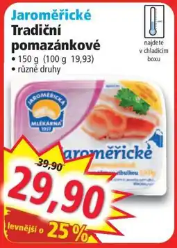 Norma Jaroměřické tradiční pomazánkové nabídka