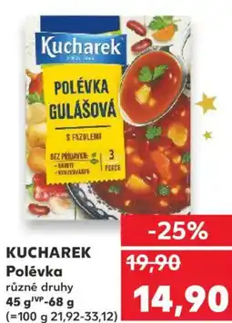 Kaufland KUCHAREK Polévka nabídka