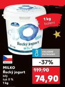 Kaufland Milko Řecký jogurt bílý nabídka