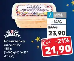 Kaufland Jarmark Pomazánka různé druhy nabídka