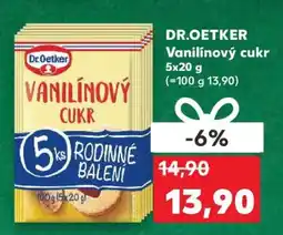 Kaufland DR.OETKER Vanilínový cukr 5x20 g nabídka