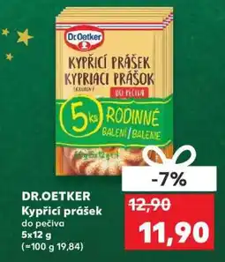 Kaufland DR.OETKER Kypřicí prášek do pečiva nabídka