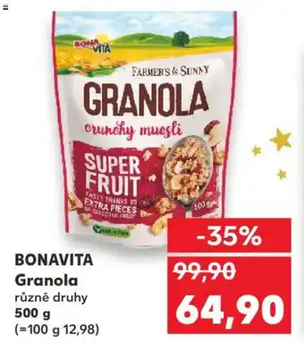 Kaufland BONAVITA Granola nabídka