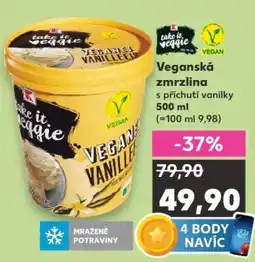 Kaufland Veganská zmrzlina s příchutí vanilky nabídka