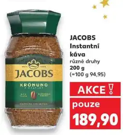Kaufland JACOBS instantní káva nabídka