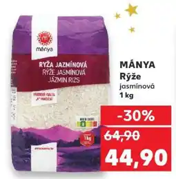 Kaufland MÁNYA Rýže jasmínová 1 kg nabídka