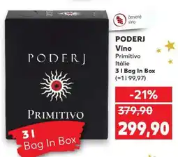 Kaufland PODERJ Víno Primitivo nabídka