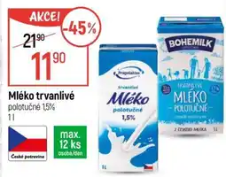 Globus Mléko trvanlivé polotučné 1,5% nabídka