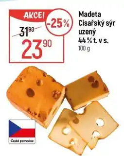 Globus Madeta Císařský sýr uzený 44 % t. v s nabídka