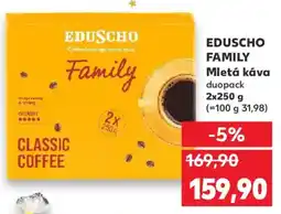 Kaufland EDUSCHO FAMILY Mletá káva duopack nabídka