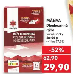 Kaufland MÁNYA Dlouhozrnná rýže nabídka