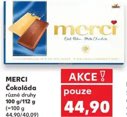 Kaufland MERCI Čokoláda nabídka