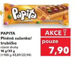 Kaufland PAPITA Plněná sušenka/ trubička nabídka