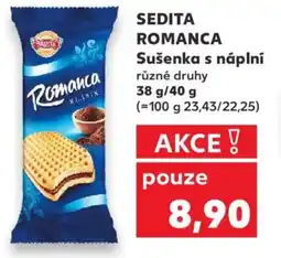 Kaufland SEDITA ROMANCA Sušenka s náplní nabídka