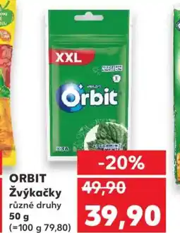 Kaufland ORBIT Žvýkačky nabídka