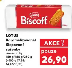 Kaufland LOTUS Karamelizované/ Slepované sušenky nabídka