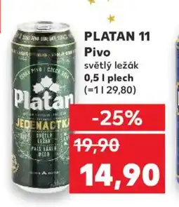 Kaufland PLATAN 11 Pivo světlý ležák nabídka
