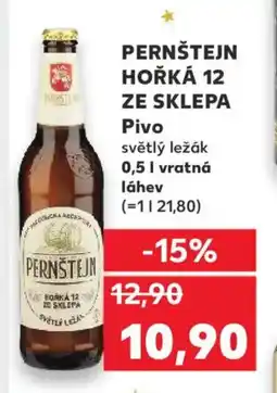 Kaufland PERNŠTEJN HOŘKÁ 12 ZE SKLEPA Pivo nabídka