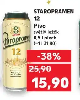 Kaufland STAROPRAMEN 12 Pivo světlý ležák nabídka